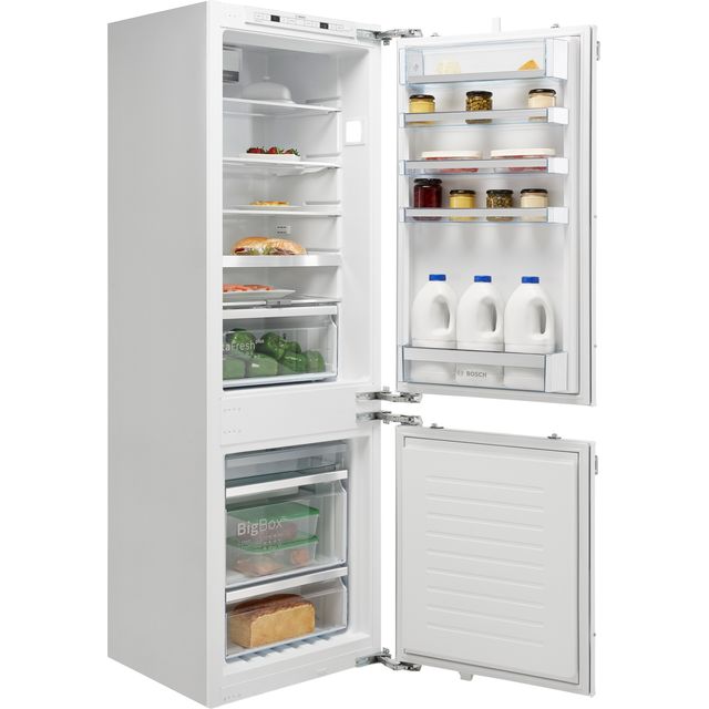 Bosch Series 6 KIN86AFF0G Integrated 60/40 Frost Free Fridge Freezer with Fixed Door Fixing Kit - White - F Rated